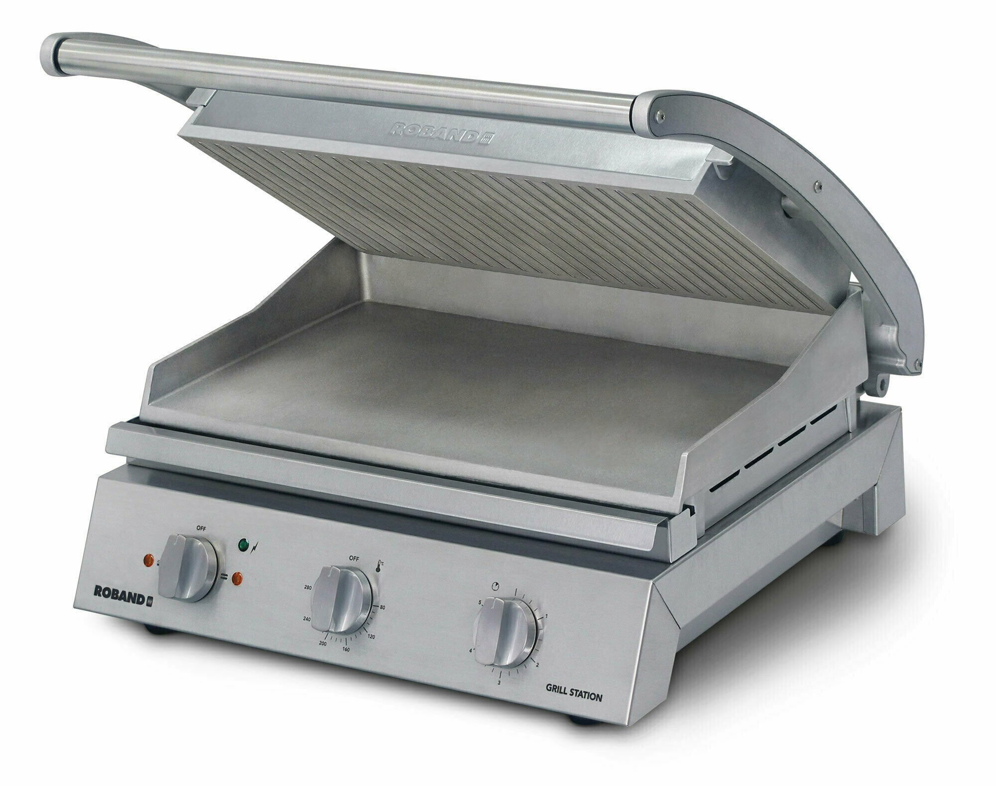 Roband Grill Station 8 slice, ribbed top plate, 13 Amp - GSA815R