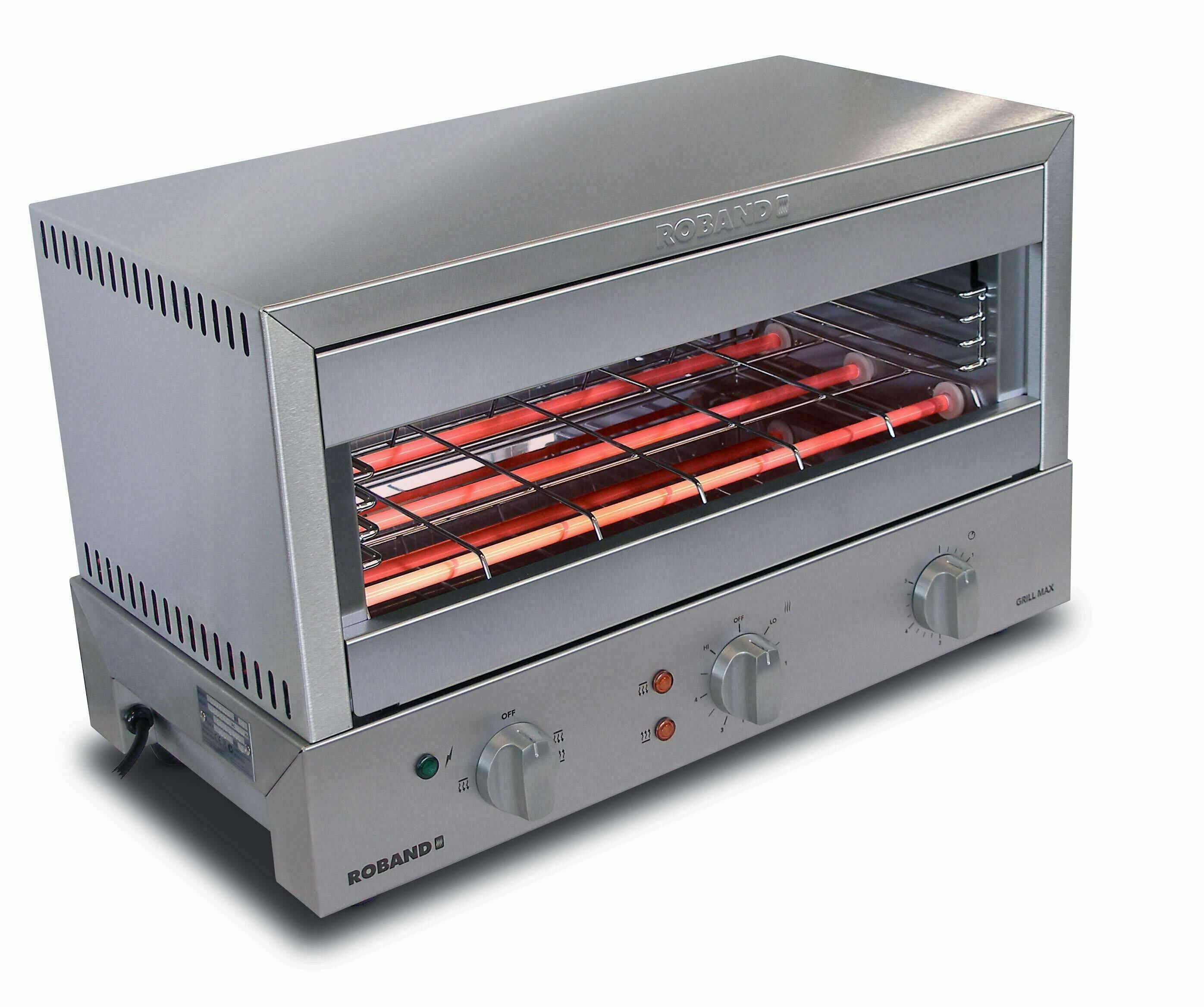 Roband Grill Max Toaster 8 slice, glass elements - GMX810G