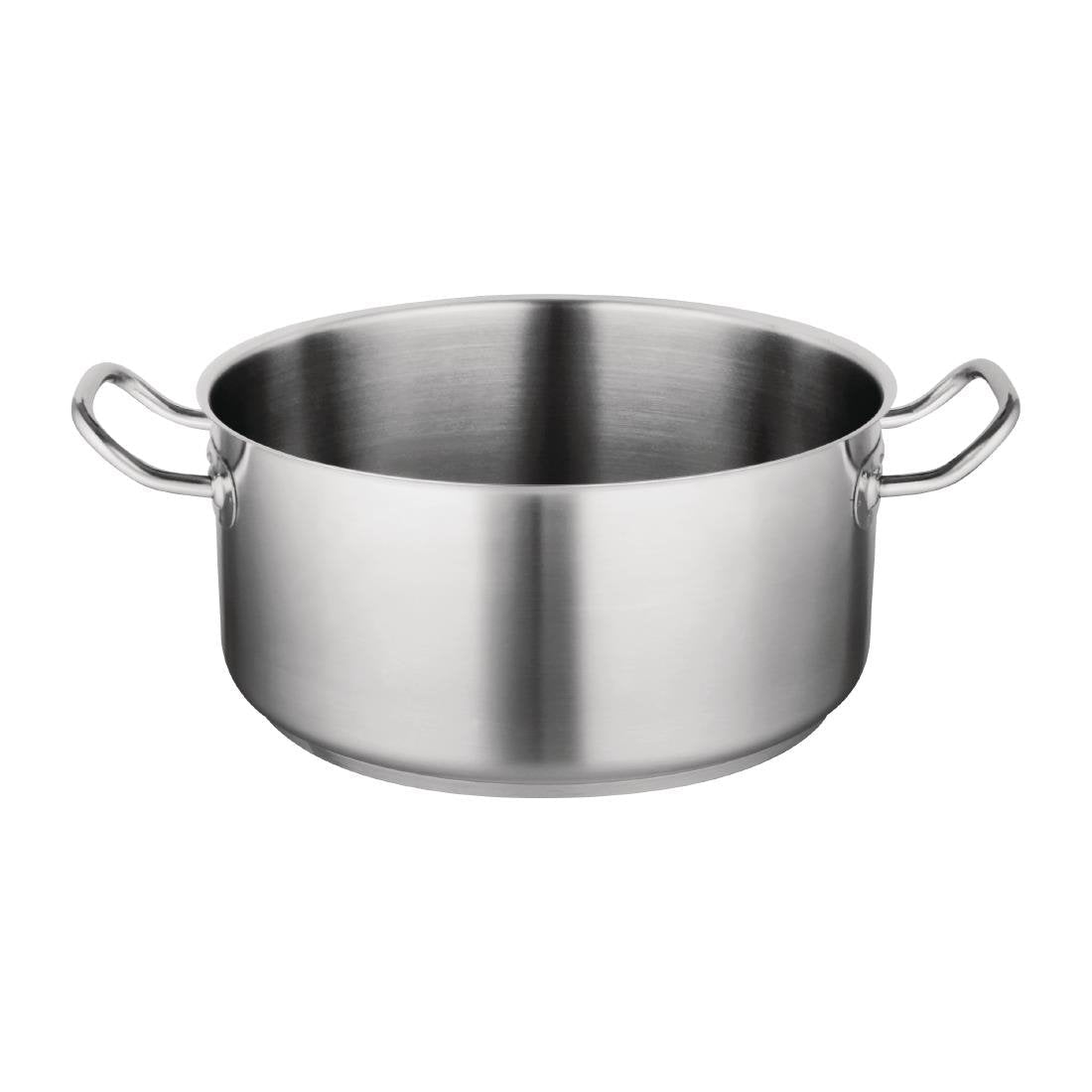 Vogue Stainless Steel Casserole Pan 7.5Ltr - T177