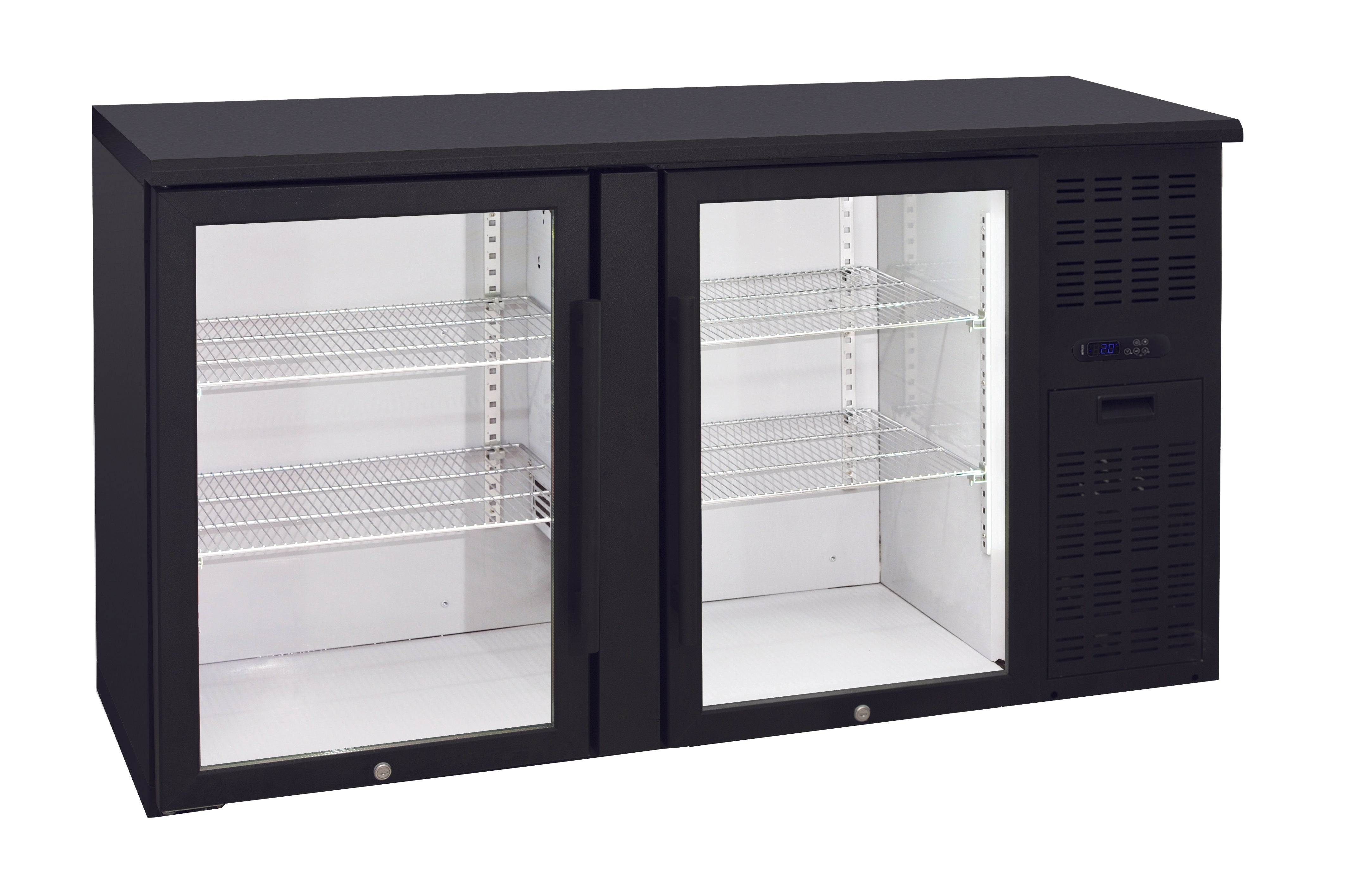 Anvil 2 Door Glass Door Back Bar - BBZ0200