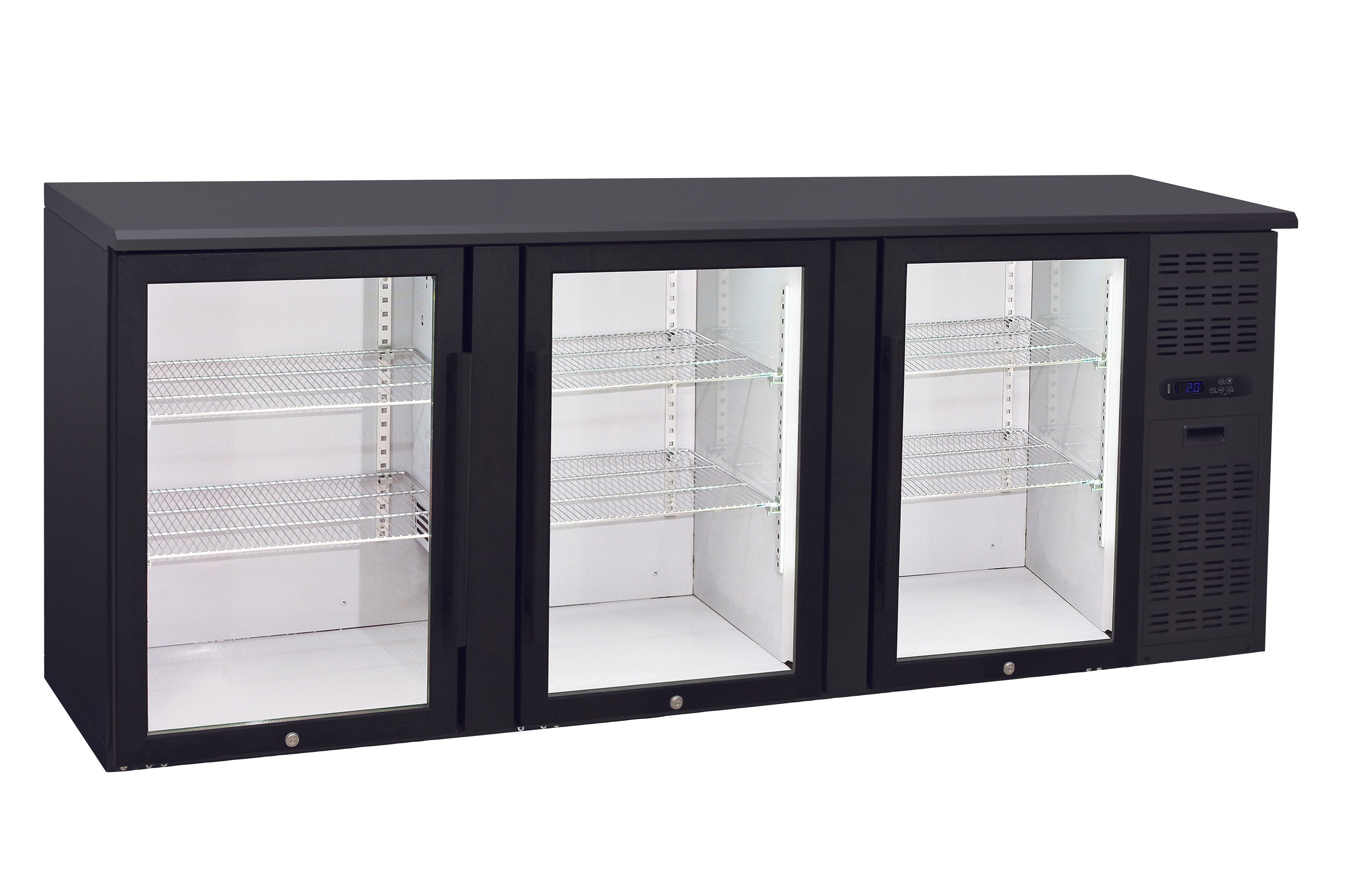 Anvil 3 Door Glass Door Back Bar - BBZ0300