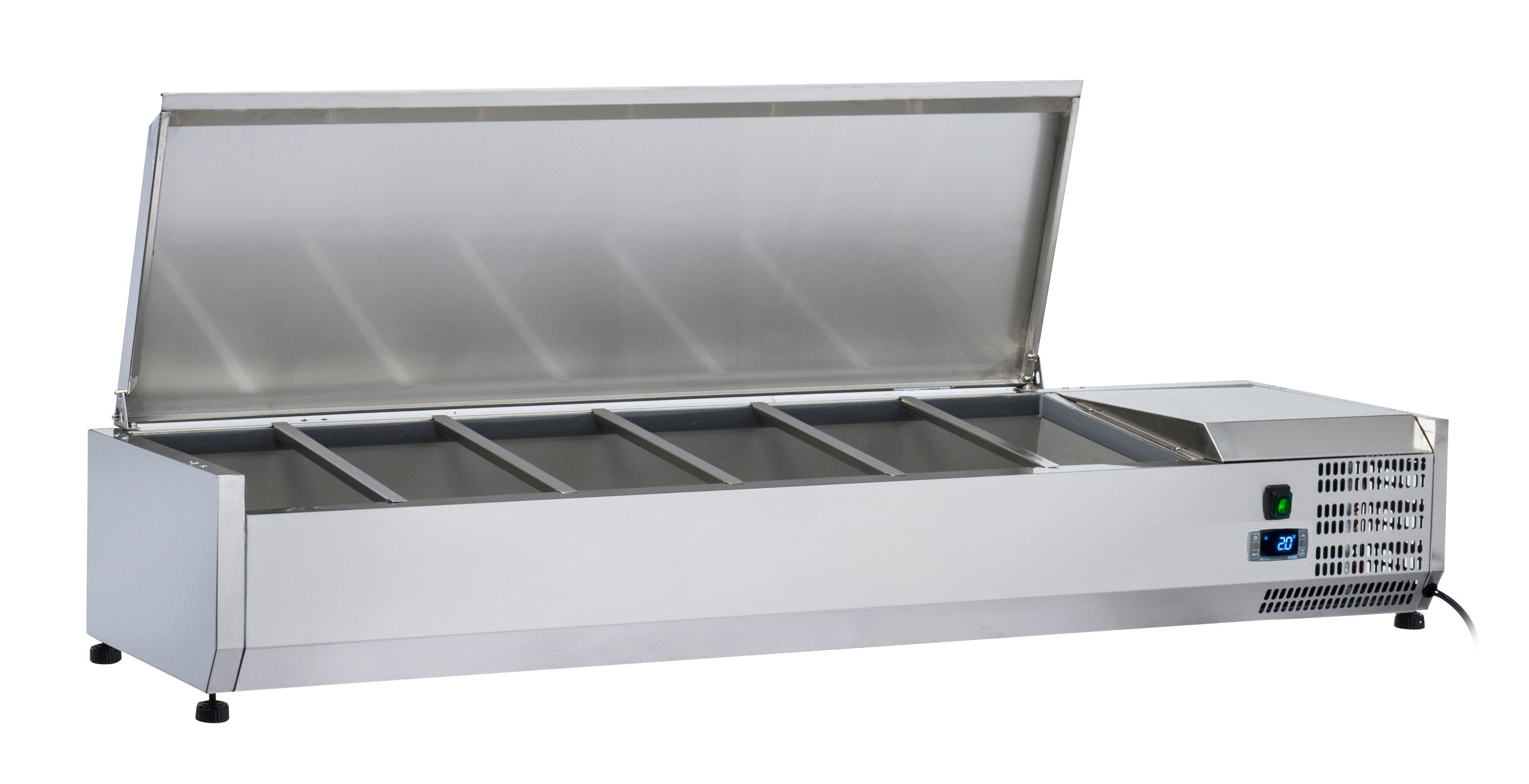Anvil 1500 Stainless Steel Lid Refrigerated Ingredient Well - VRX1500S