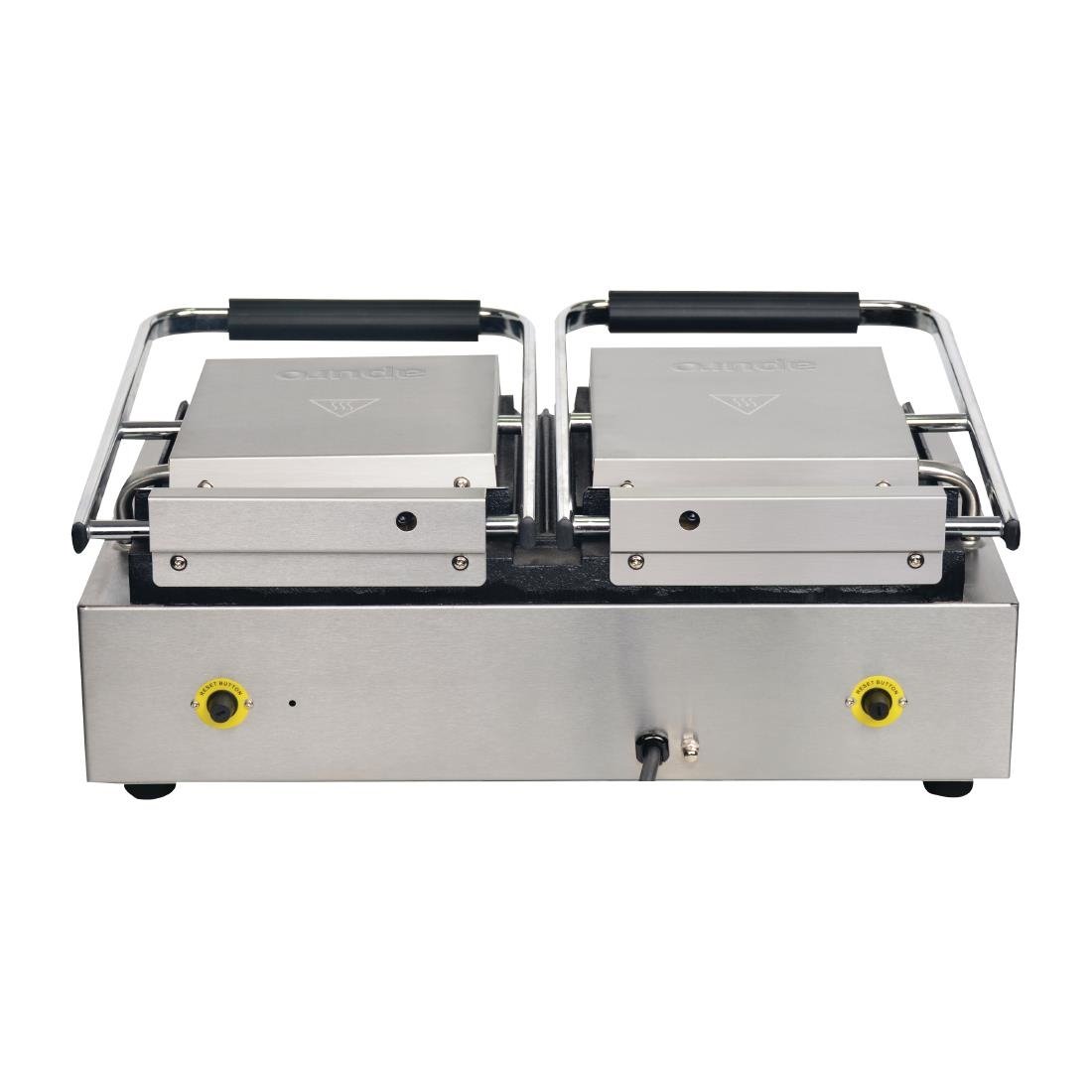 Apuro Double Contact Grill Flat / Ribbed Plates with Timer - FC386-A