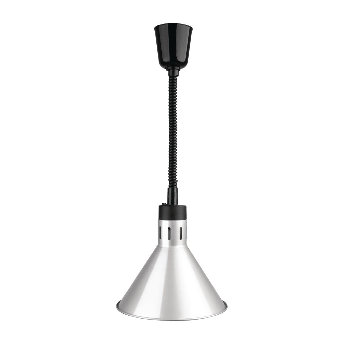 Apuro Retractable Conical Heat Lamp Shade Silver Finish - DY464-A
