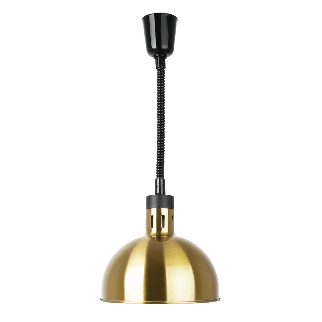 Apuro Retractable Dome Heat Lamp Shade Pale Gold Finish - DY462-A