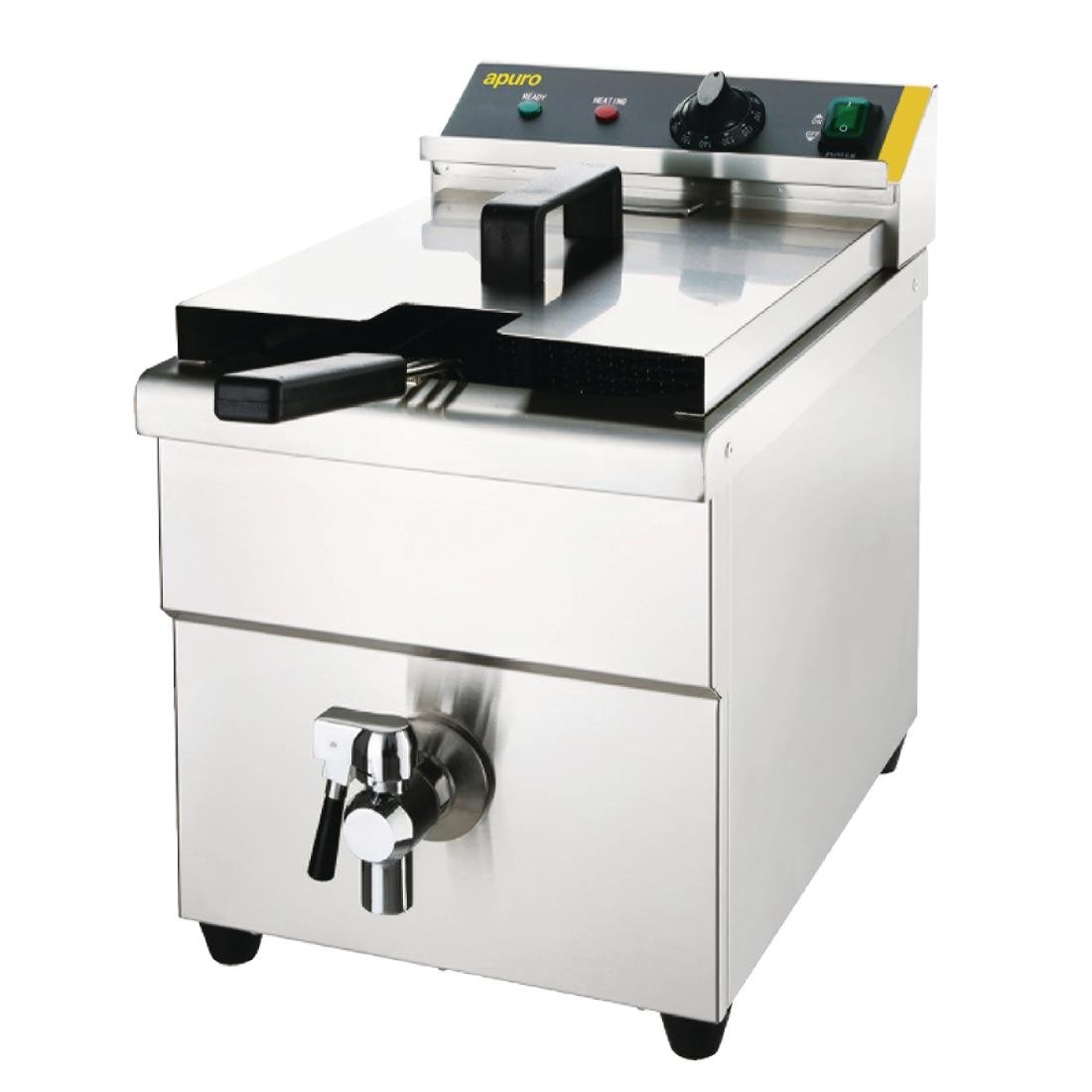 Apuro Single Tank Single Basket Induction Fryer 8Ltr - CP793-A