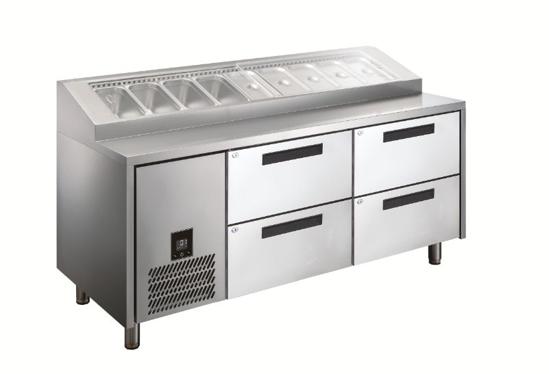 Glacian Pizza Prep With Doors - HPB1815DD