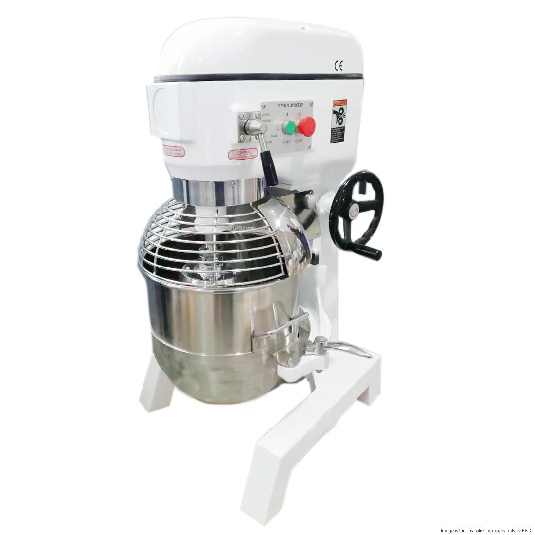 Yasaki 40 Litre Belt Drive Three Speed Mixer B40KG