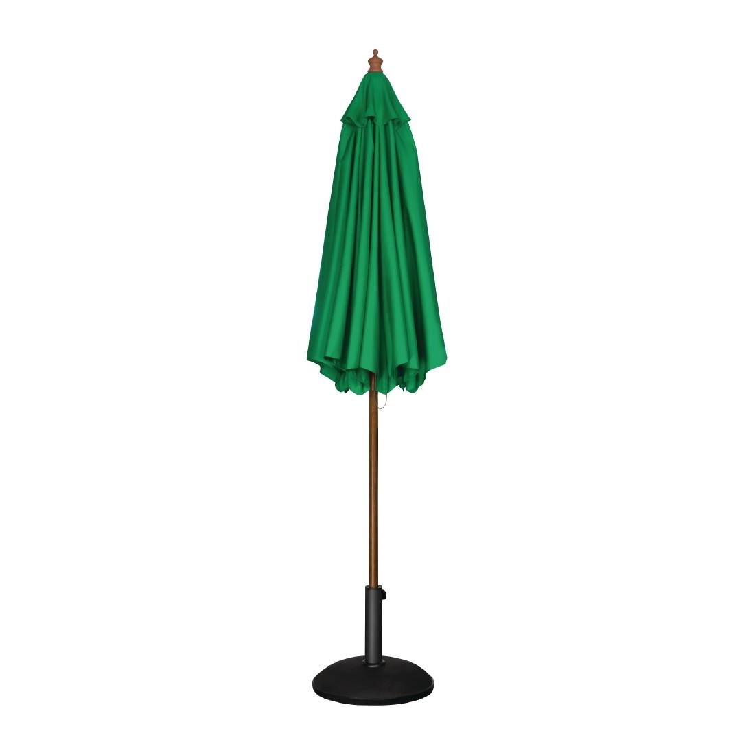 Bolero Round Outdoor Umbrella 2.5m Diameter Green - CB512