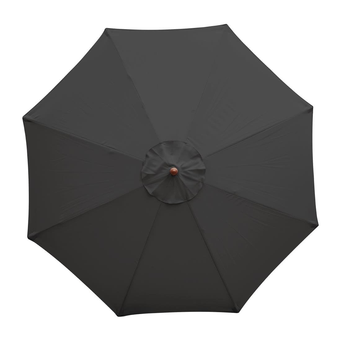 Bolero Round Outdoor Umbrella 2.5m Diameter Black - CB514