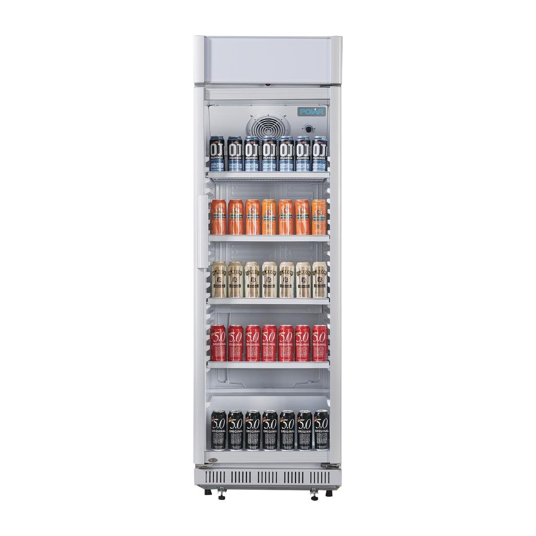 Polar C-Series Upright Display Cooler with Light Box 346Ltr - CC064-A