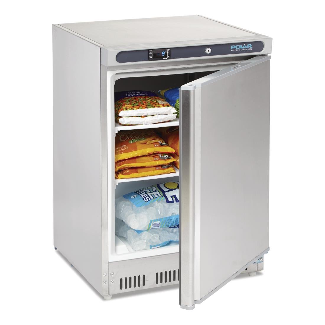 Polar C-Series Under Bench Freezer Stainless Steel 140Ltr - CD081-A