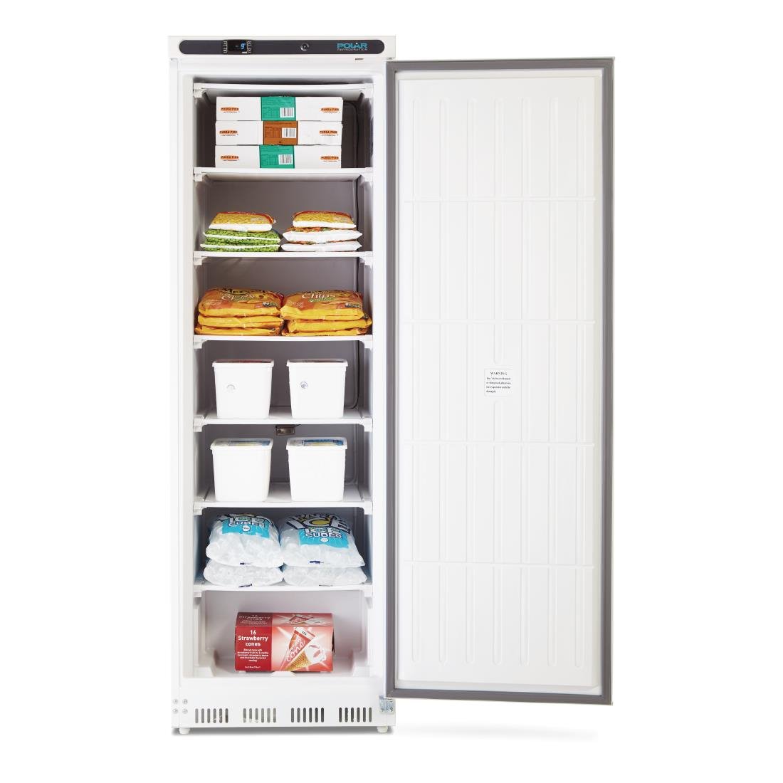 Polar C-Series Upright Freezer White 365Ltr - CD613-A