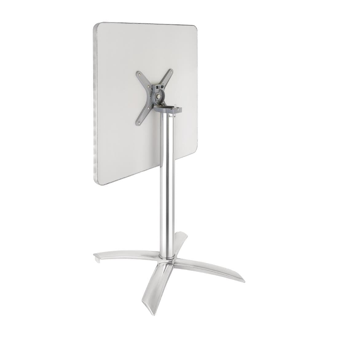 Bolero Square Flip-Top Table Stainless Steel 600mm - CG838
