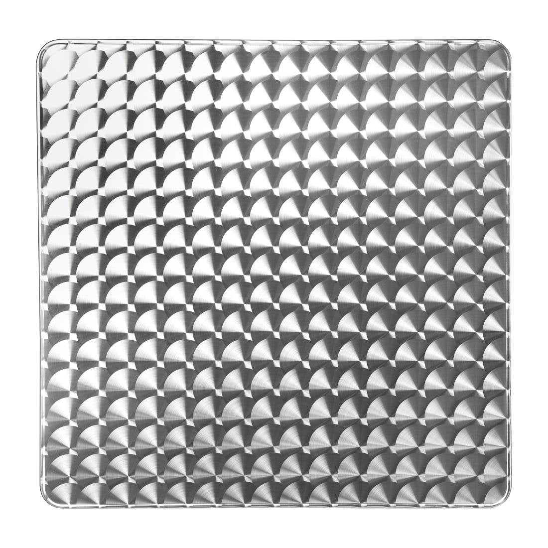 Bolero Square Flip-Top Table Stainless Steel 600mm - CG838