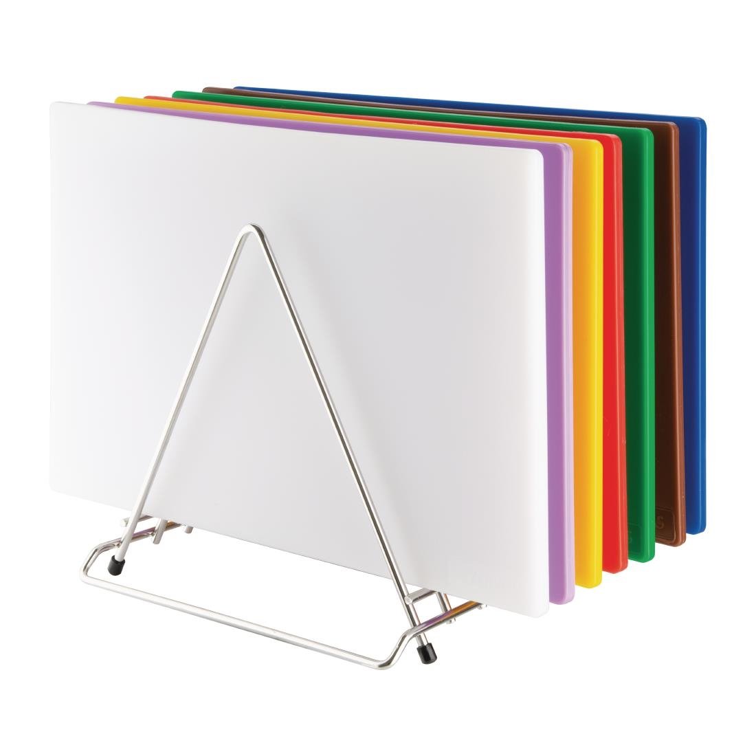Hygiplas Heavy Duty Chopping Board Rack St/St - 7 Slots - CH052