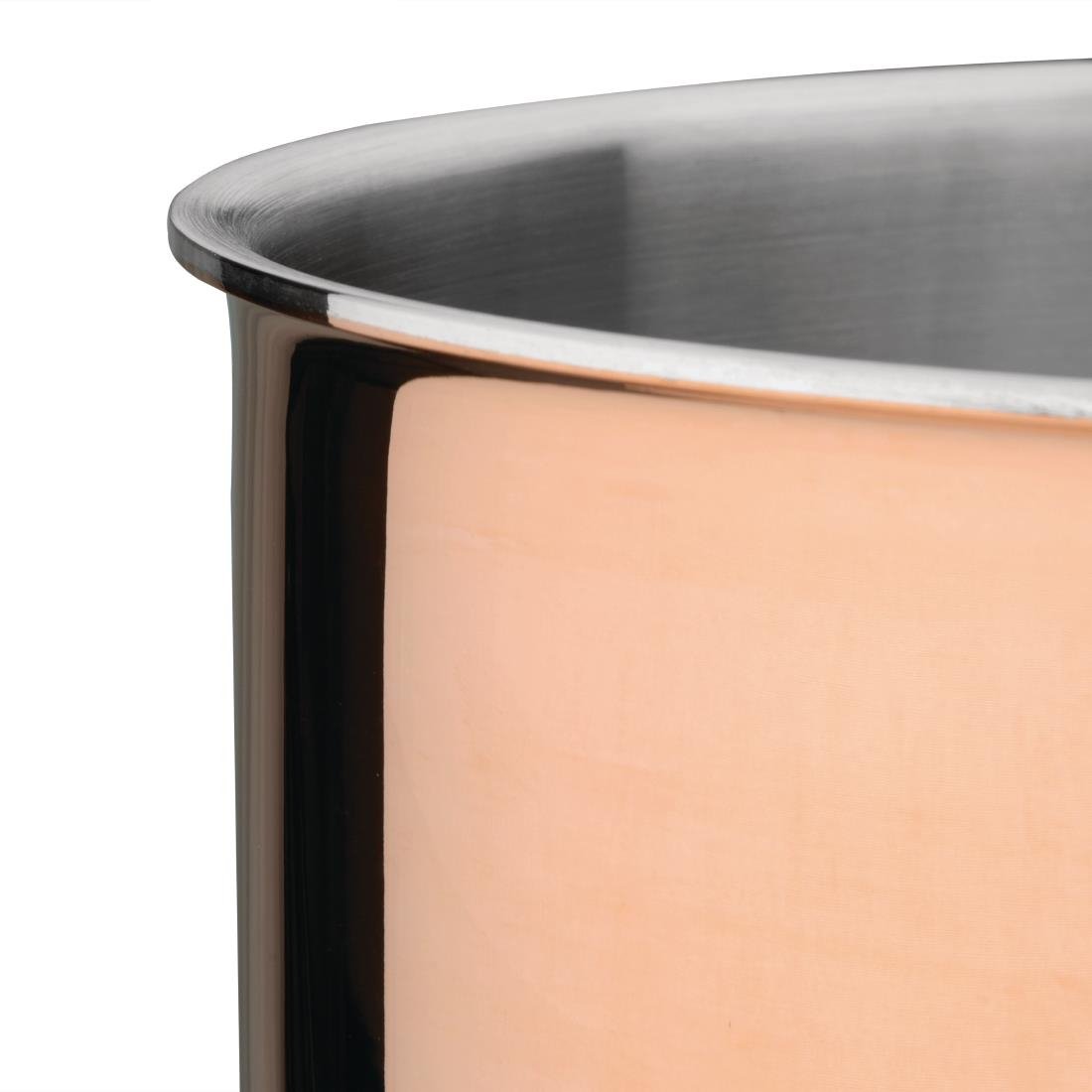Vogue Tri Wall Copper Saucepan 160mm - CT998