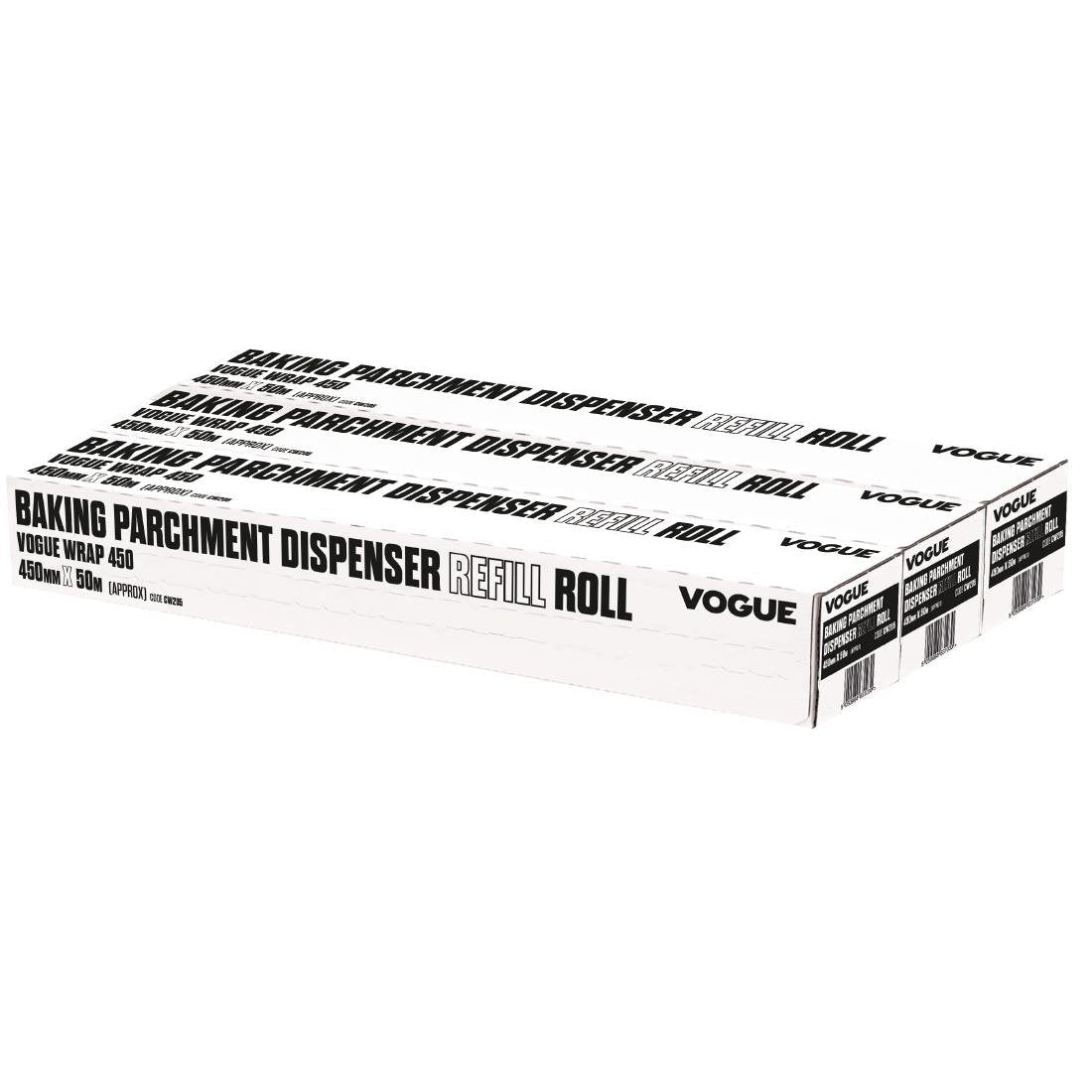 Baking Parchment Refills for Vogue Wrap450 Dispenser (Pack of 3) - CW205