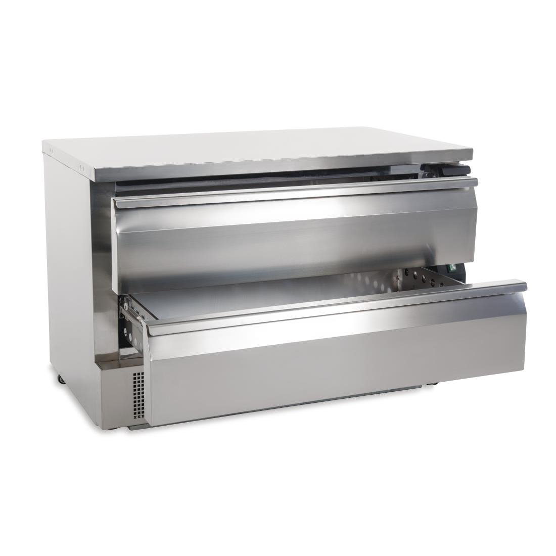Polar U-Series 2 Drawer Counter Fridge Freezer 6xGN - DA997-A