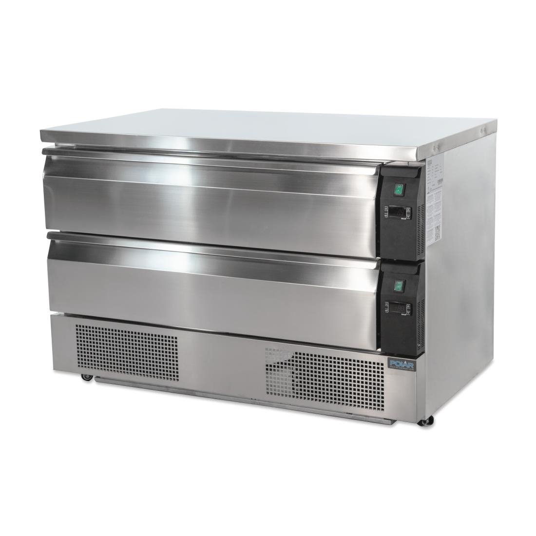 Polar U-Series 2 Drawer Counter Fridge Freezer 6xGN - DA997-A