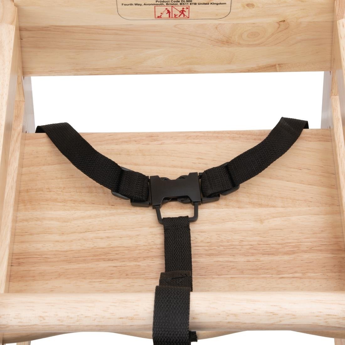 Bolero Wooden High Chair Natural Finish - DL900