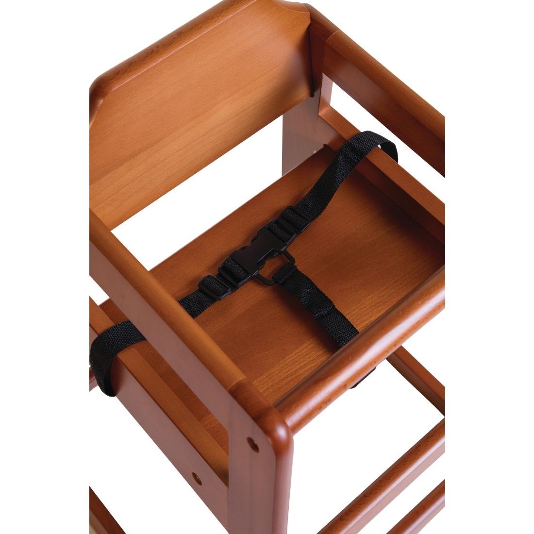 Bolero Wooden High Chair Dark Wood Finish - DL901