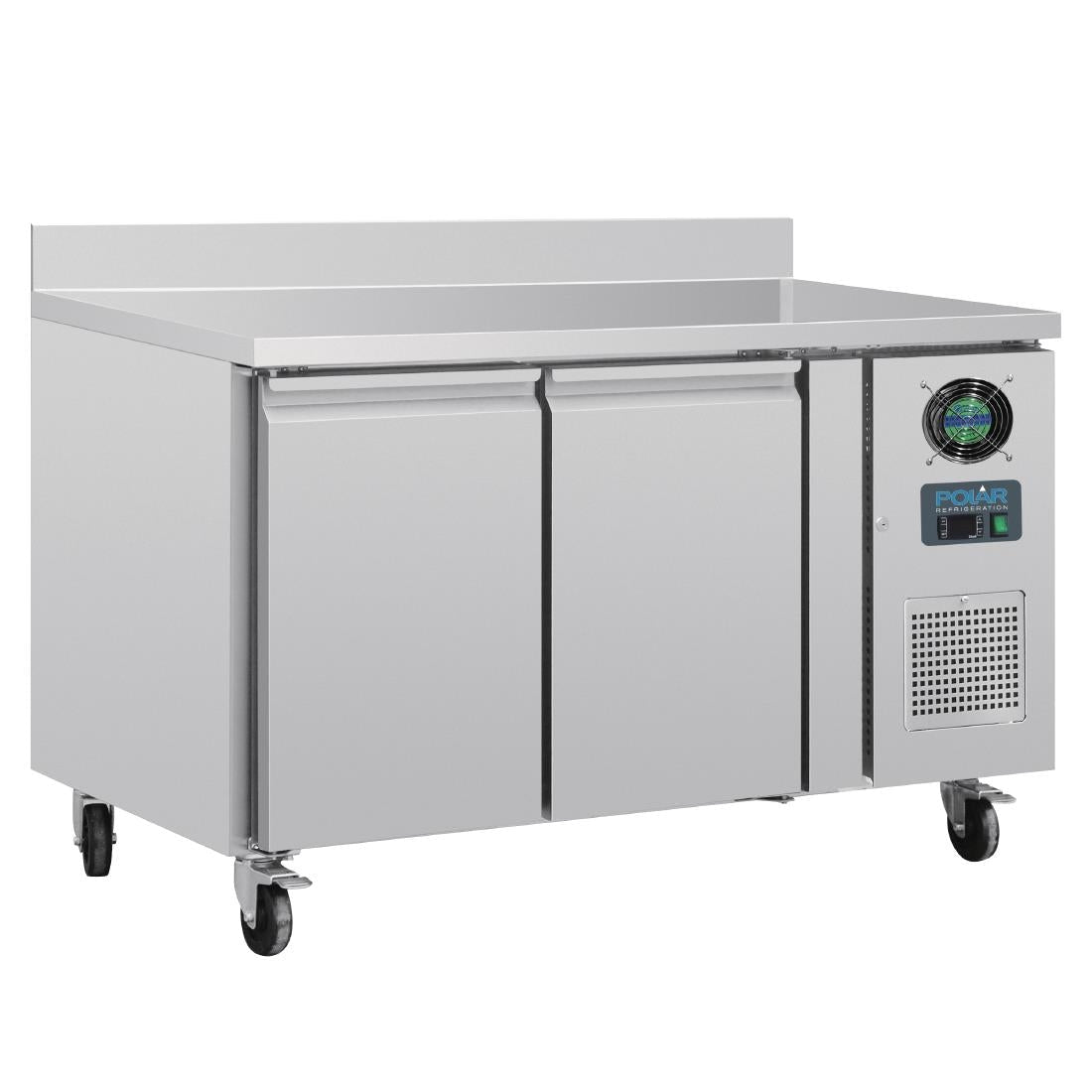 Polar U-Series 2 Door Counter Freezer with Upstand 282Ltr - DL916-A