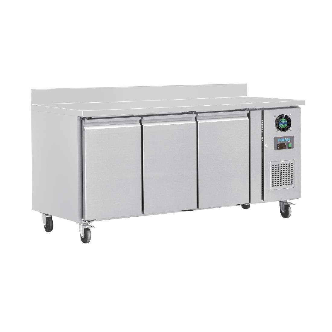 Polar U-Series 3 Counter Door Freezer with Upstand 417Ltr - DL917-A