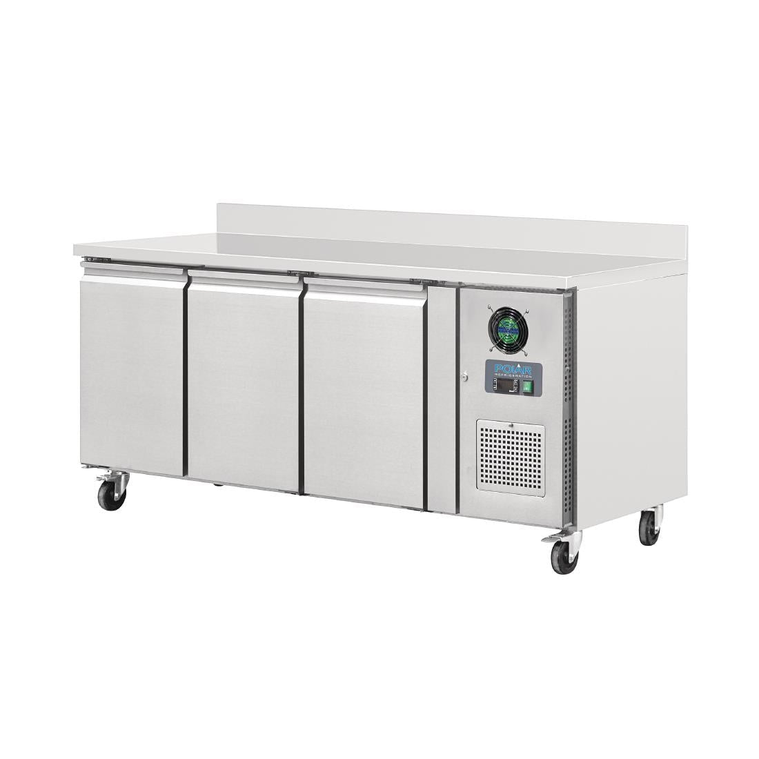 Polar U-Series 3 Counter Door Freezer with Upstand 417Ltr - DL917-A