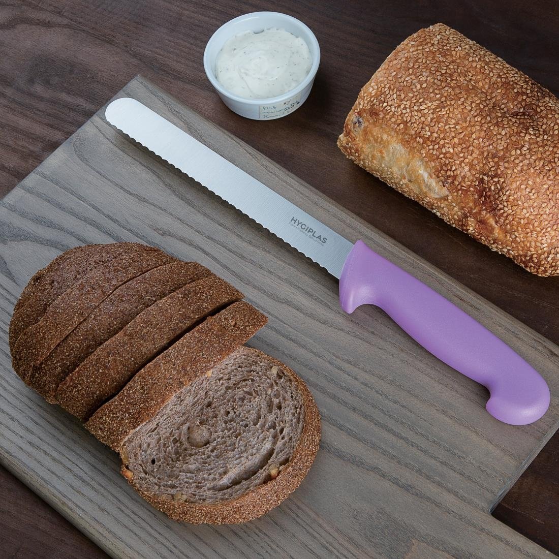 Hygiplas Bread Knife Purple 203mm - FP731