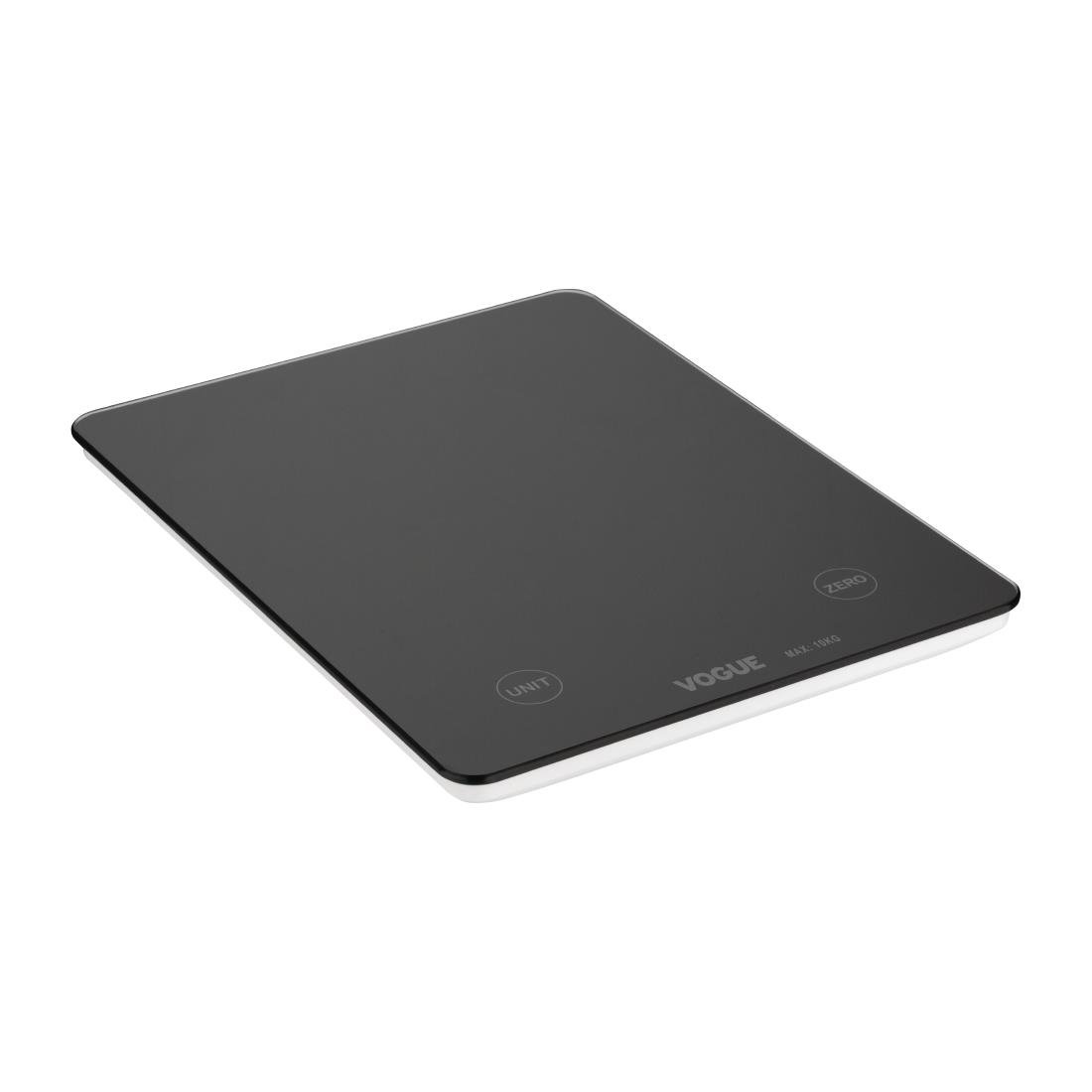 Vogue Digital Black Rectangular Scale 10kg - FS488