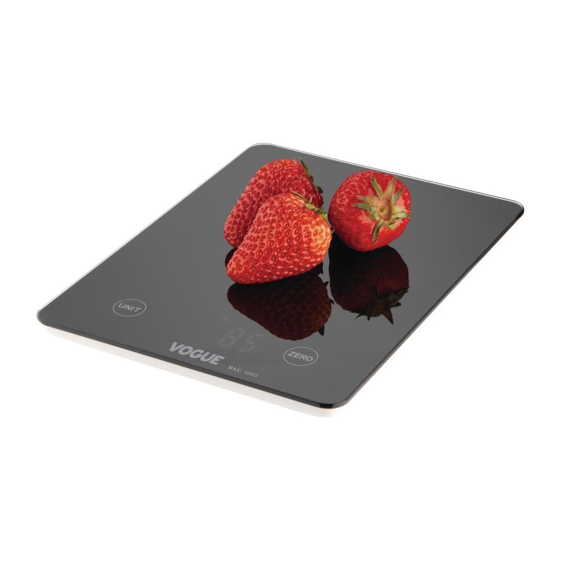 Vogue Digital Black Rectangular Scale 10kg - FS488