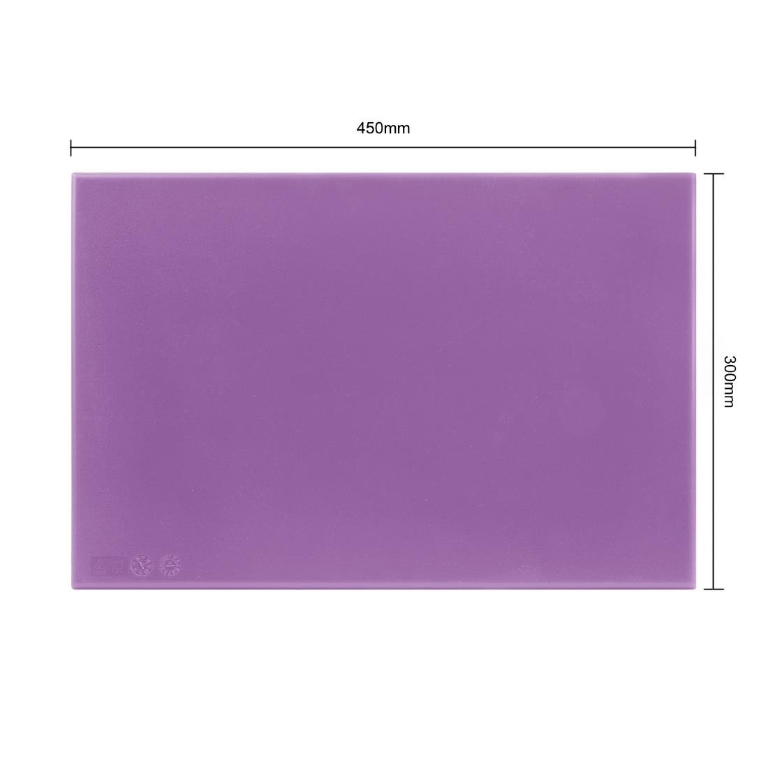 Hygiplas High Density Chopping Board Purple - 450x300x25mm - FX102