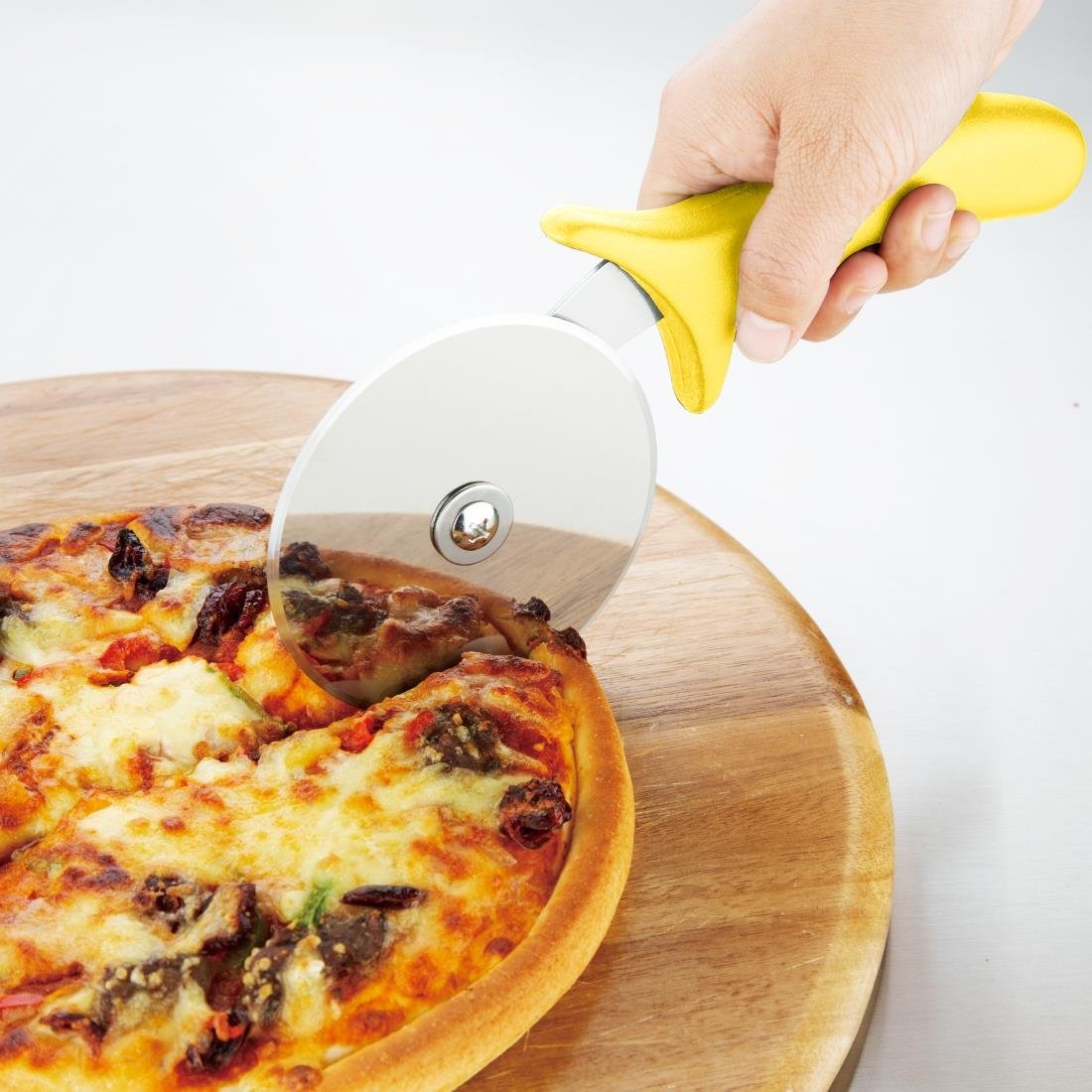 Hygiplas Pizza Wheel Yellow 100mm - FX132