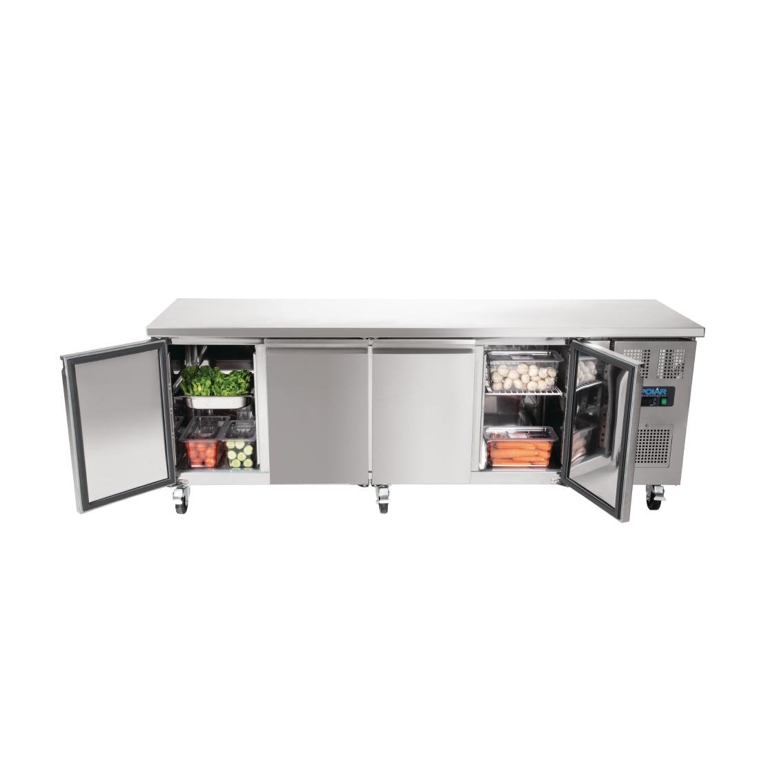 Polar U-Series 4 Door Counter Fridge 449Ltr - G379-A