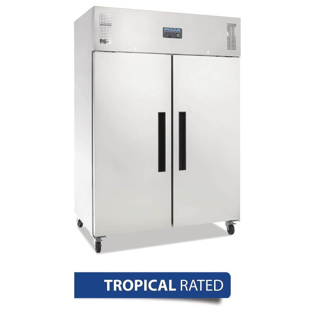 Polar G-Series 2 Door Upright Fridge Stainless Steel 1200Ltr - DL895-A