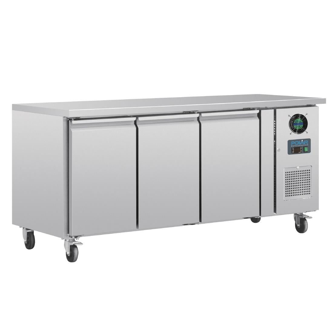 Polar U-Series 3 Door Counter Freezer 417Ltr - G600-A