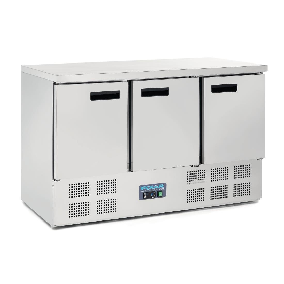 Polar G-Series 3 Door Counter Fridge 368Ltr - G622-A