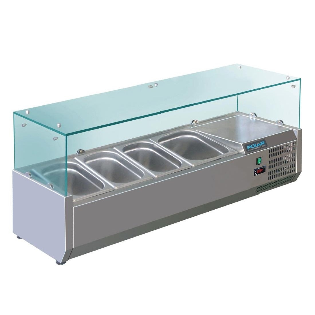 Polar G-Series Countertop Prep Fridge 3x 1/3GN & 1x 1/2GN - GD875-A