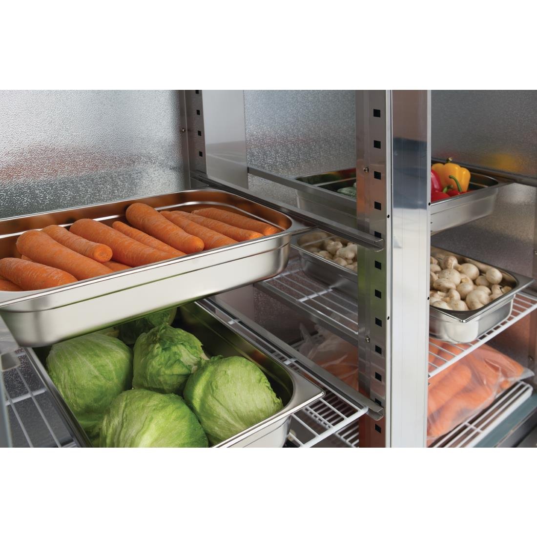 Polar G-Series 2 Door Slimline Upright Fridge 960Ltr - GD879-A