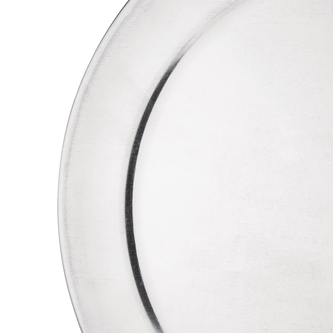 Vogue Aluminium Pizza Tray Wide Rim 255mm - GE197