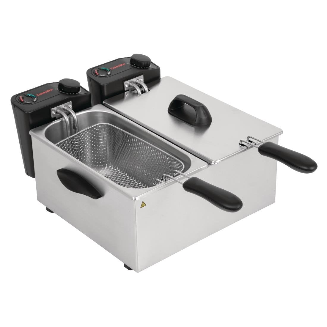 Caterlite Light Duty Twin Tank Twin Basket Countertop Fryer 2x 3.5Ltr - GG199-A