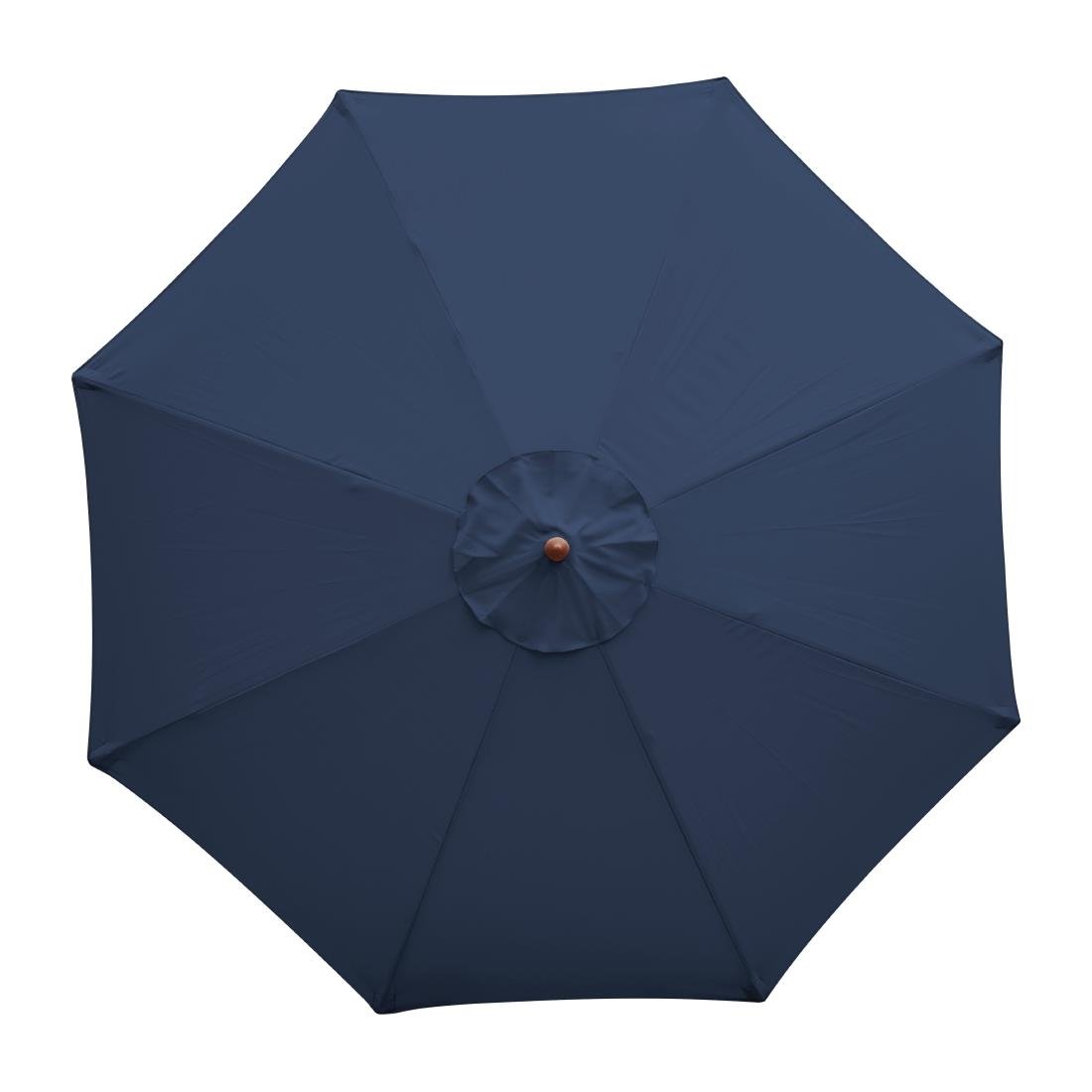 Bolero Round Outdoor Umbrella 3m Diameter Navy Blue - GG497