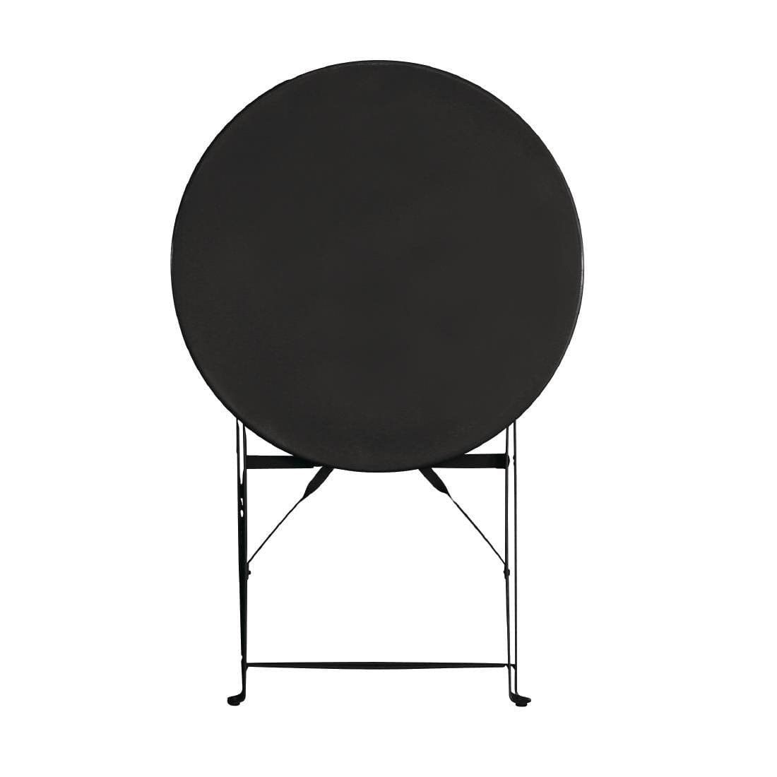 Bolero Black Pavement Style Steel Table 595mm - GH558