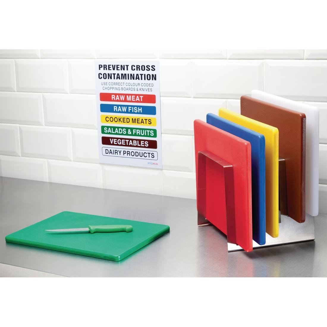 Hygiplas Low Density Chopping Board Brown - 305x229x12mm - GH792