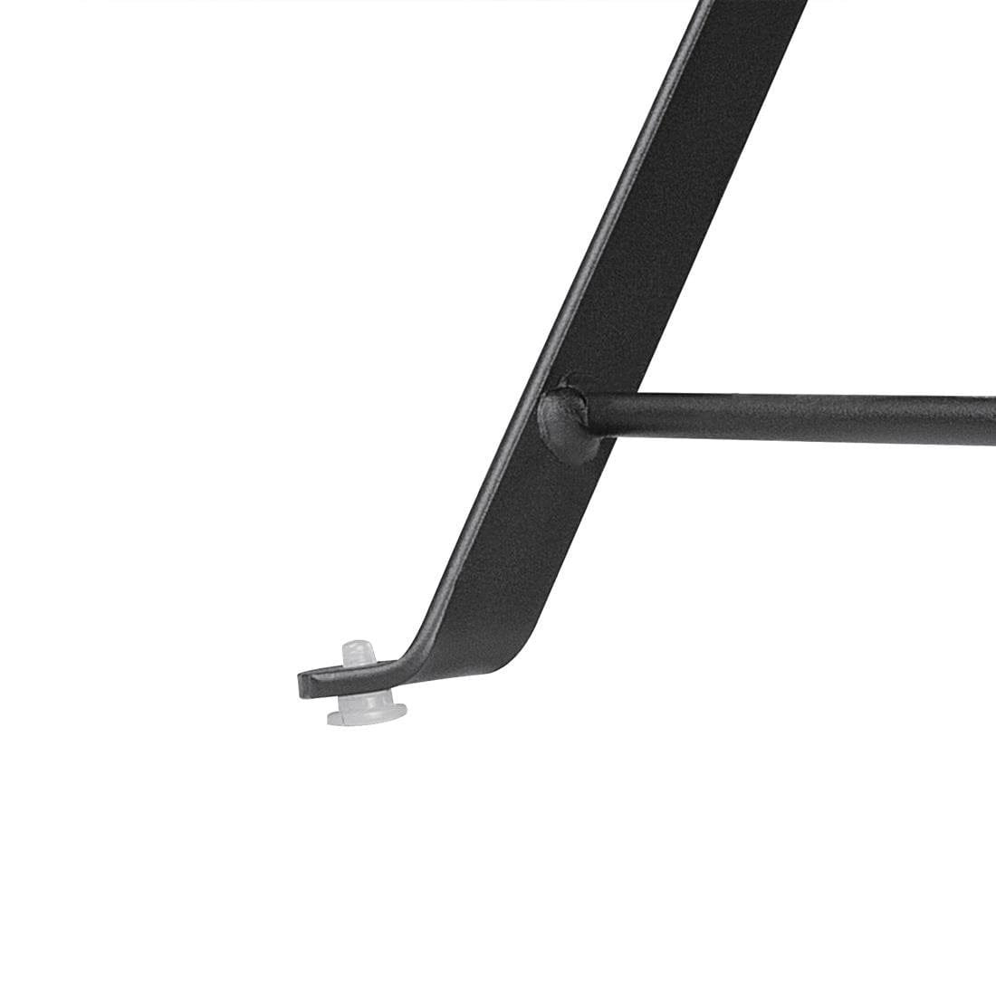 Bolero Black Square Pavement Style Steel Table - GK989