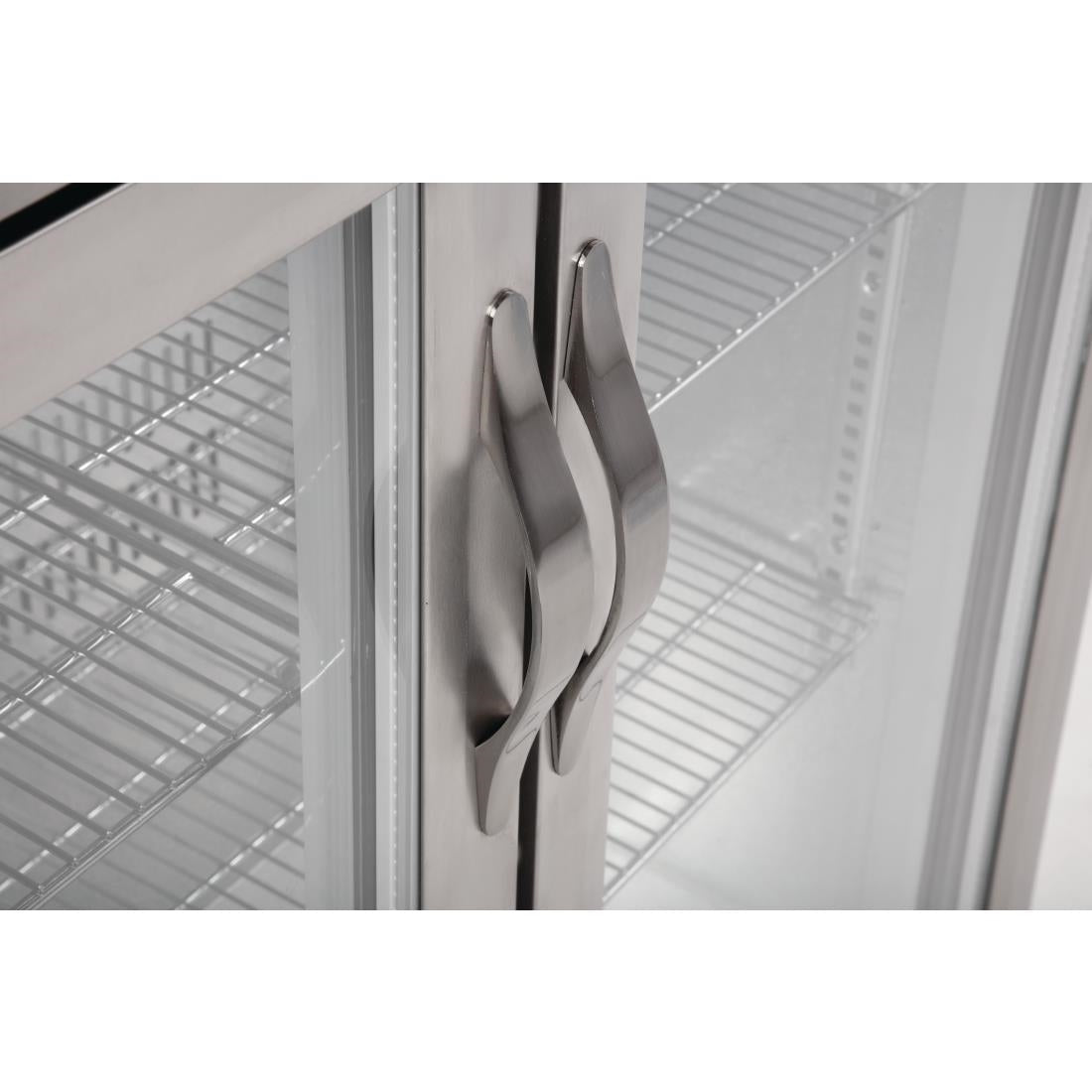 Polar G-Series Counter Back Bar Cooler with Hinged Doors Stainless Steel 208Ltr - GL008-A