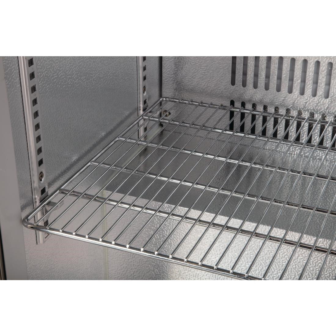 Polar G-Series Counter Back Bar Cooler with Hinged Doors Stainless Steel 208Ltr - GL008-A