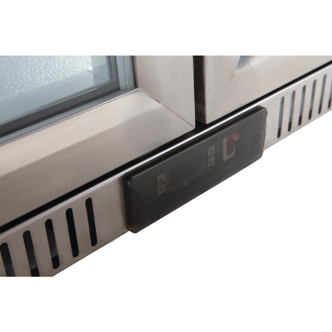 Polar G-Series Counter Back Bar Cooler with Hinged Doors Stainless Steel 208Ltr - GL008-A