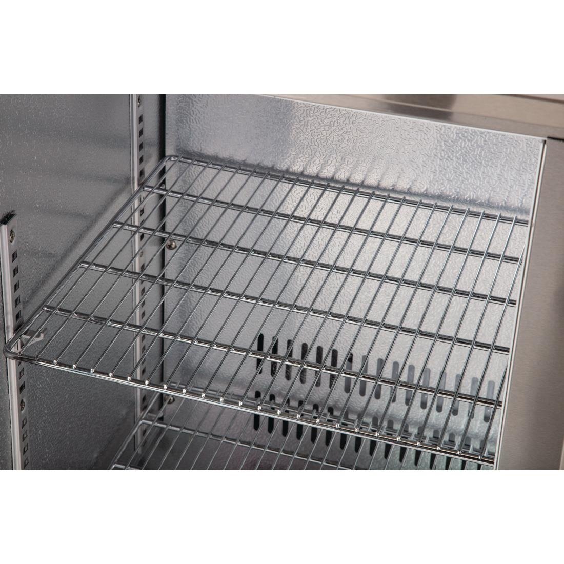 Polar G-Series Counter Back Bar Cooler with Hinged Doors Stainless Steel 330Ltr - GL009-A